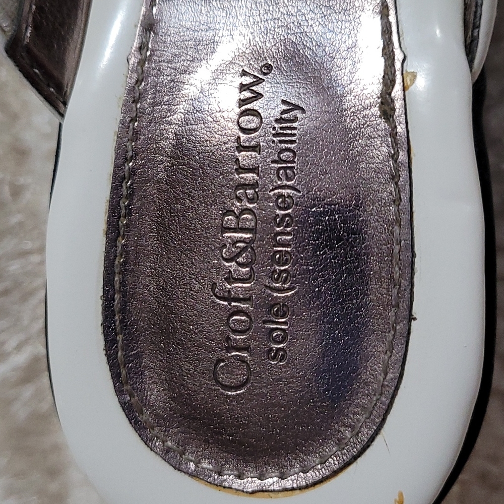 White Croft&Barrow 3" High Heel Sandals Sole Sense Ability Abalone Open Toe 6.5 - Picture 3 of 14